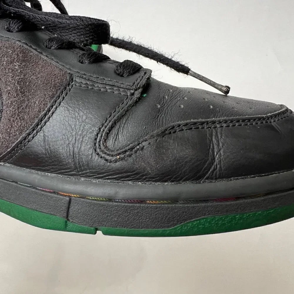 Nike 2007 Low Dunk Rasta Black-Pine green, Size 9